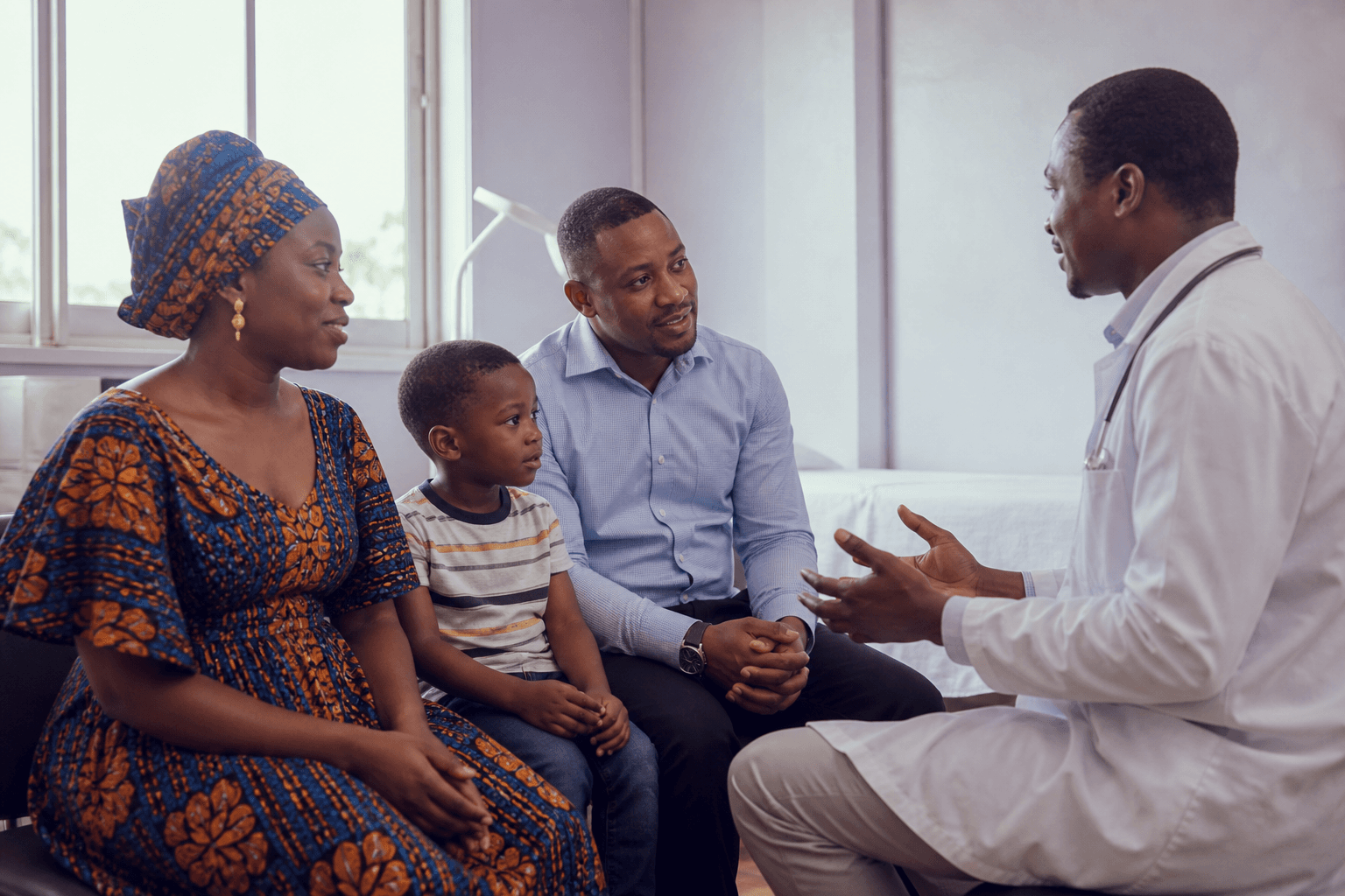 Consultation familiale dans une clinique